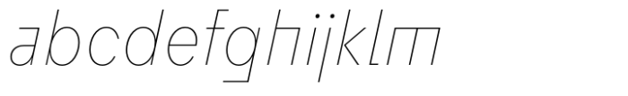 Flink Neue Bauhaus Cmp Thin Italic Font LOWERCASE