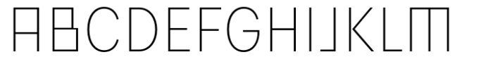 Flink Neue Bauhaus Cmp XLight Font UPPERCASE
