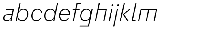 Flink Neue Bauhaus Cnd Light Italic Font LOWERCASE