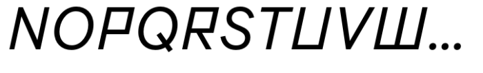 Flink Neue Bauhaus Cnd Regular Italic Font UPPERCASE
