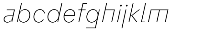 Flink Neue Bauhaus Cnd XLight Italic Font LOWERCASE
