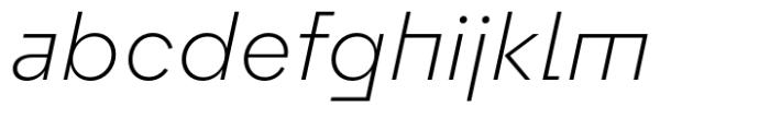 Flink Neue Bauhaus Light Italic Font LOWERCASE