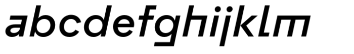 Flink Neue Bauhaus Medium Italic Font LOWERCASE