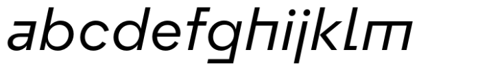 Flink Neue Bauhaus Regular Italic Font LOWERCASE