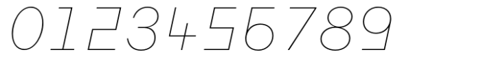 Flink Neue Bauhaus Thin Italic Font OTHER CHARS