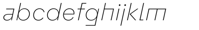 Flink Neue Bauhaus XLight Italic Font LOWERCASE