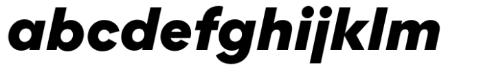 Flink Neue Black Italic Font LOWERCASE