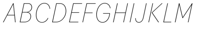 Flink Neue Cmp Thin Italic Font UPPERCASE