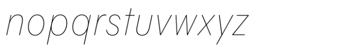 Flink Neue Cmp Thin Italic Font LOWERCASE