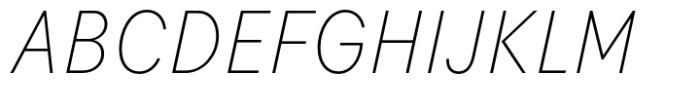 Flink Neue Cmp XLight Italic Font UPPERCASE