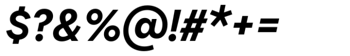 Flink Neue Cnd Bold Italic Font OTHER CHARS