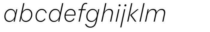 Flink Neue Cnd Light Italic Font LOWERCASE