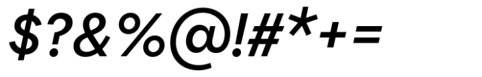 Flink Neue Cnd Medium Italic Font OTHER CHARS