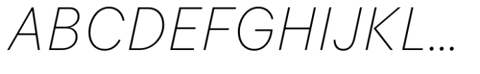 Flink Neue Cnd XLight Italic Font UPPERCASE
