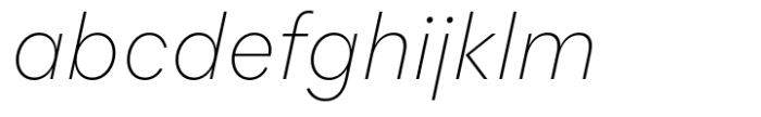 Flink Neue Cnd XLight Italic Font LOWERCASE