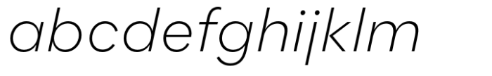 Flink Neue Light Italic Font LOWERCASE