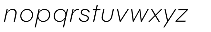 Flink Neue Light Italic Font LOWERCASE