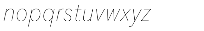 Flink Neue Text Cmp Thin Italic Font LOWERCASE
