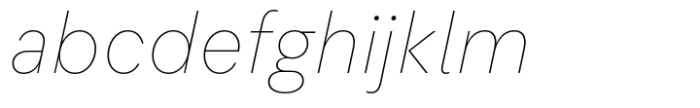 Flink Neue Text Cnd Thin Italic Font LOWERCASE