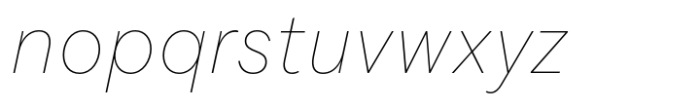 Flink Neue Text Cnd Thin Italic Font LOWERCASE