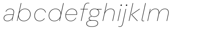 Flink Neue Text Thin Italic Font LOWERCASE