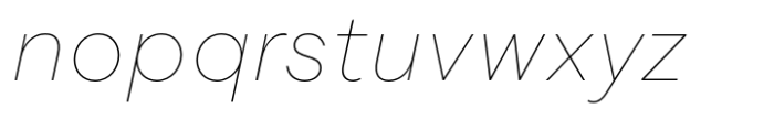 Flink Neue Text Thin Italic Font LOWERCASE
