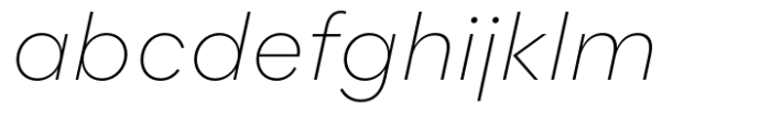 Flink Neue XLight Italic Font LOWERCASE