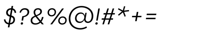 Flink Regular Italic Font OTHER CHARS