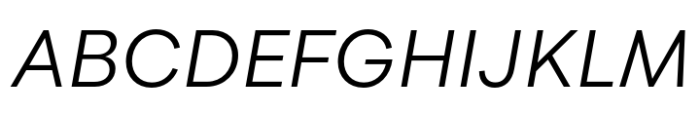 Flink Regular Italic Font UPPERCASE