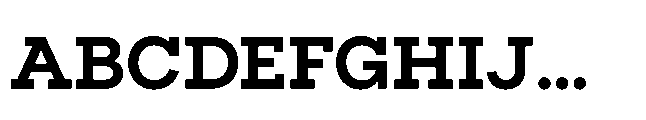 Flink Slab Bold Font UPPERCASE