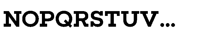 Flink Slab Bold Font UPPERCASE