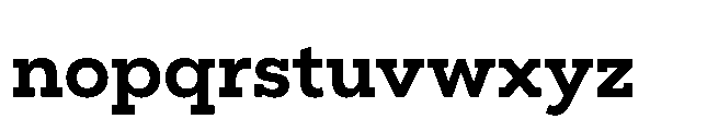Flink Slab Bold Font LOWERCASE
