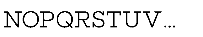 Flink Slab Book Font UPPERCASE