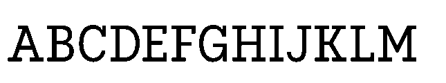 Flink Slab Cmp Regular Font UPPERCASE
