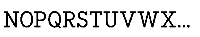 Flink Slab Cmp Regular Font UPPERCASE
