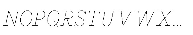 Flink Slab Cmp Thin Italic Font UPPERCASE