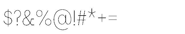 Flink Slab Cmp Thin Font OTHER CHARS