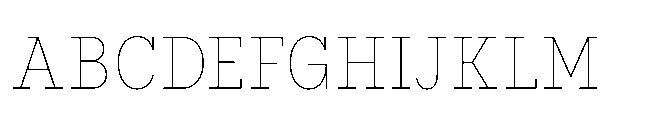 Flink Slab Cmp Thin Font UPPERCASE