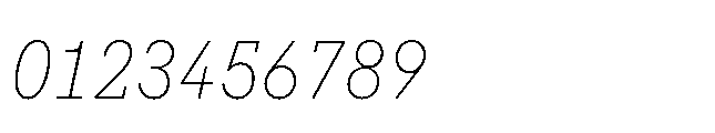 Flink Slab Cmp XLight Italic Font OTHER CHARS