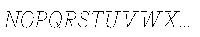 Flink Slab Cmp XLight Italic Font UPPERCASE