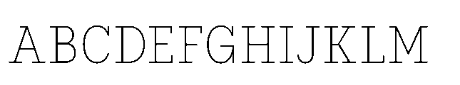 Flink Slab Cmp XLight Font UPPERCASE