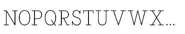 Flink Slab Cmp XLight Font UPPERCASE