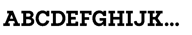 Flink Slab Cnd Bold Font UPPERCASE