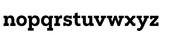 Flink Slab Cnd Bold Font LOWERCASE