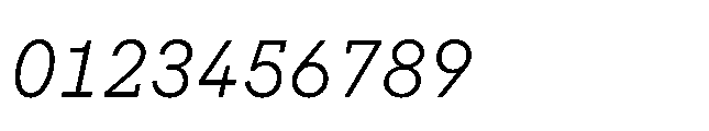 Flink Slab Cnd Book Italic Font OTHER CHARS