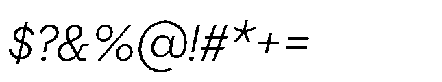 Flink Slab Cnd Book Italic Font OTHER CHARS