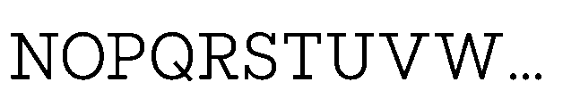 Flink Slab Cnd Book Font UPPERCASE