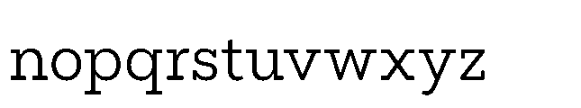 Flink Slab Cnd Book Font LOWERCASE