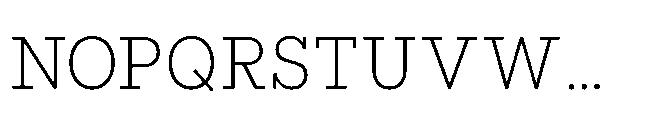 Flink Slab Cnd Light Font UPPERCASE