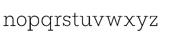 Flink Slab Cnd Light Font LOWERCASE